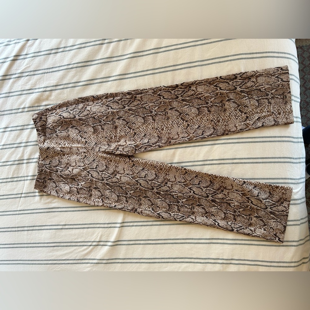 REFORMATION The Marlon Pant In Snake Print - Picture 3 of 5